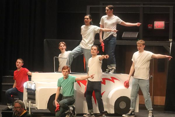  Grease musical dress rehearse Grease Lightning song