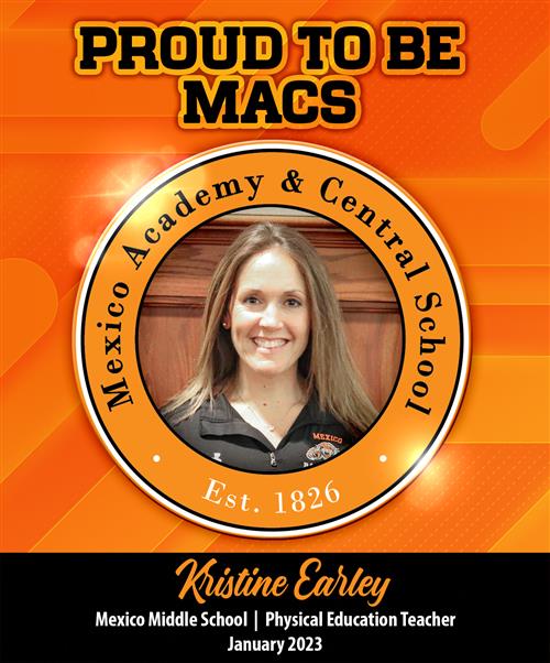  Kristine Earley, January 2023 Proud to be MACS